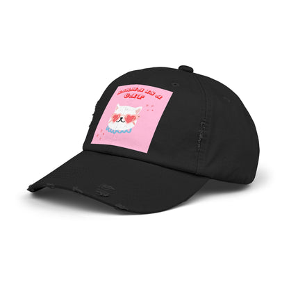 Swiftie Karma Cat Distressed Cap