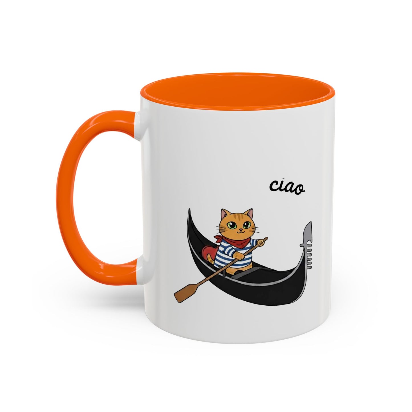 Gondolier Cat Coffee Mug | Cute Italian Cat Gift