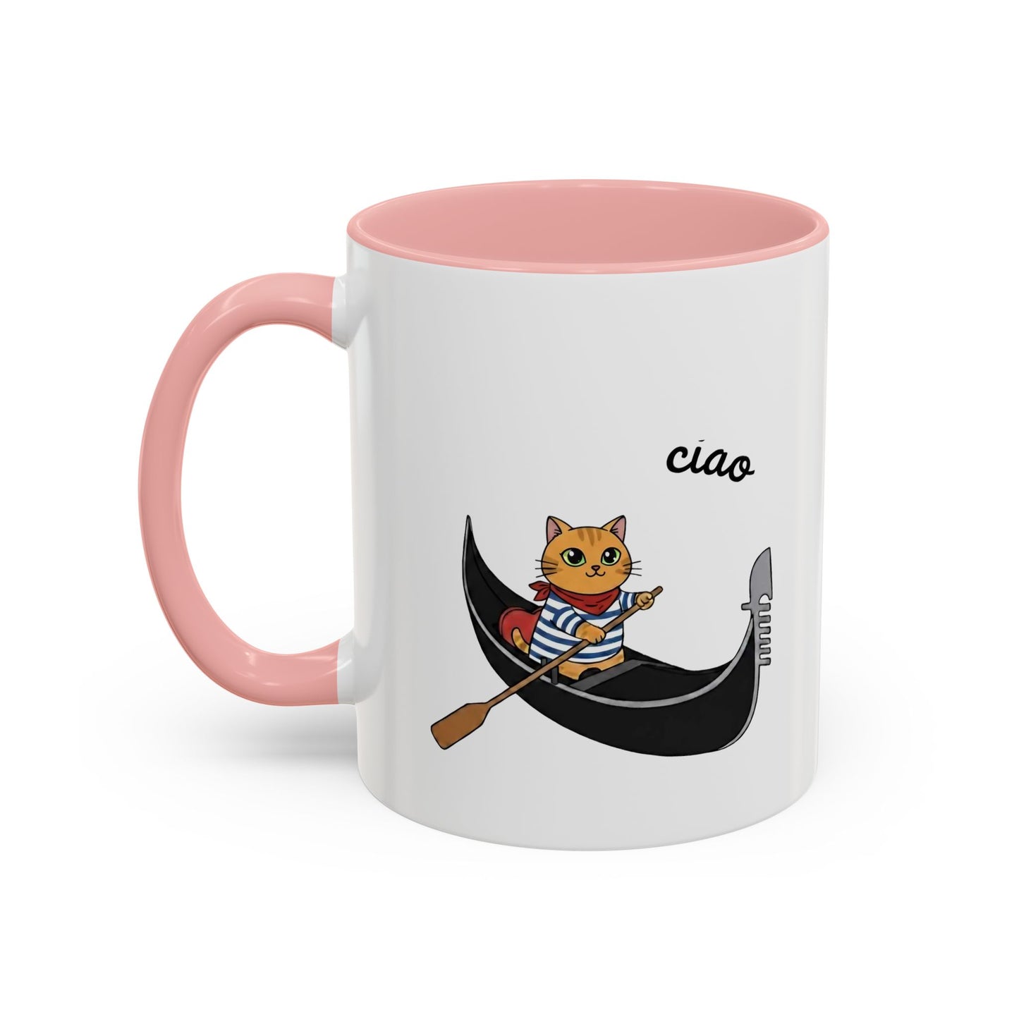 Gondolier Cat Coffee Mug | Cute Italian Cat Gift