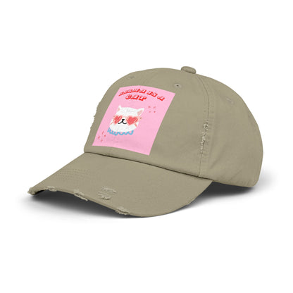 Swiftie Karma Cat Distressed Cap