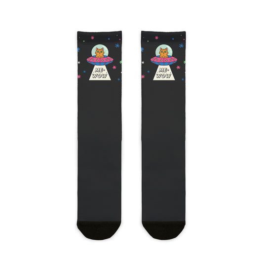 ME-WOW! Galaxy Cat Crew Socks