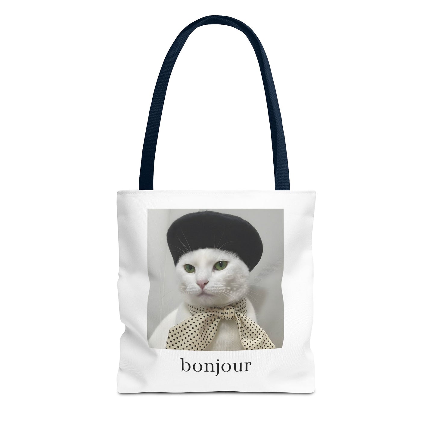 Bonjour Parisian Cat Tote Bag