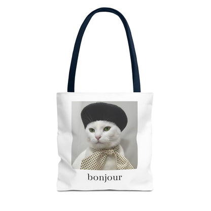 Bonjour Parisian Cat Tote Bag