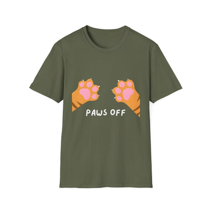 Paws Off Orange Cat Graphic T-shirt