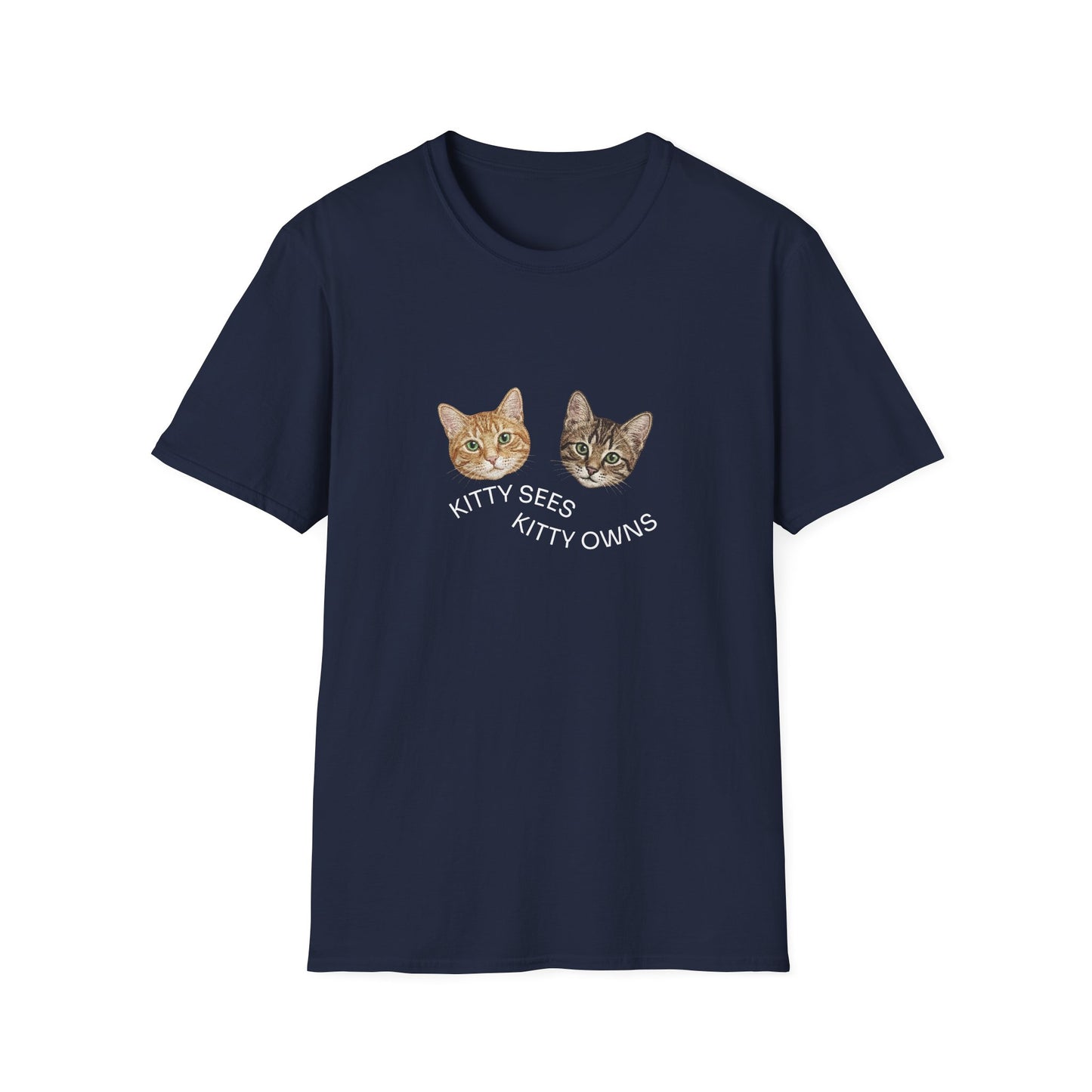 Kitty Sees Kitty Owns Cat Graphic T-shirt